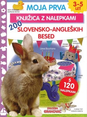 Moja prva knjižica z nalepkami, 200 slovensko-angleških besed