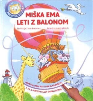 Miška Ema leti z balonom