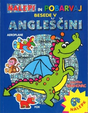 Nalepi in pobarvaj besede v angleščini