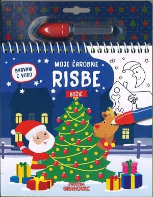 Moje čarobne risbe (barvam z vodo), Božič