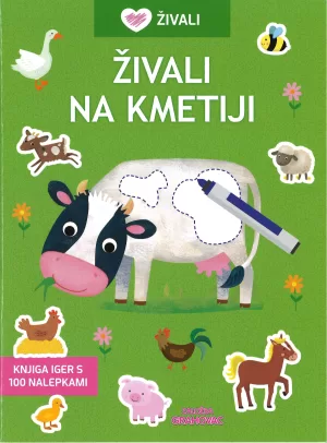 Knjiga iger s 100 nalepkami, Živali na kmetiji