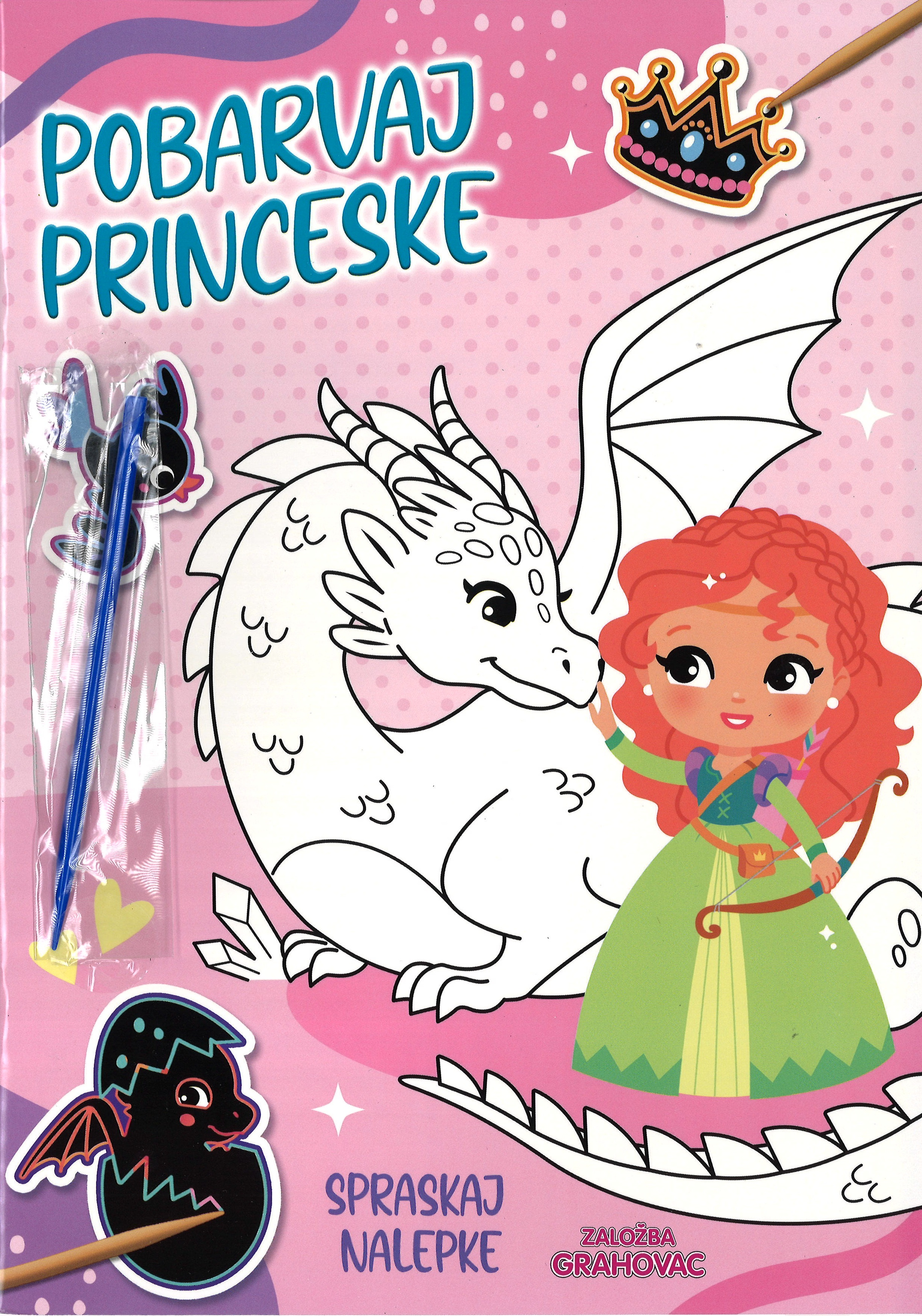 Pobarvaj princeske, spraskaj nalepke