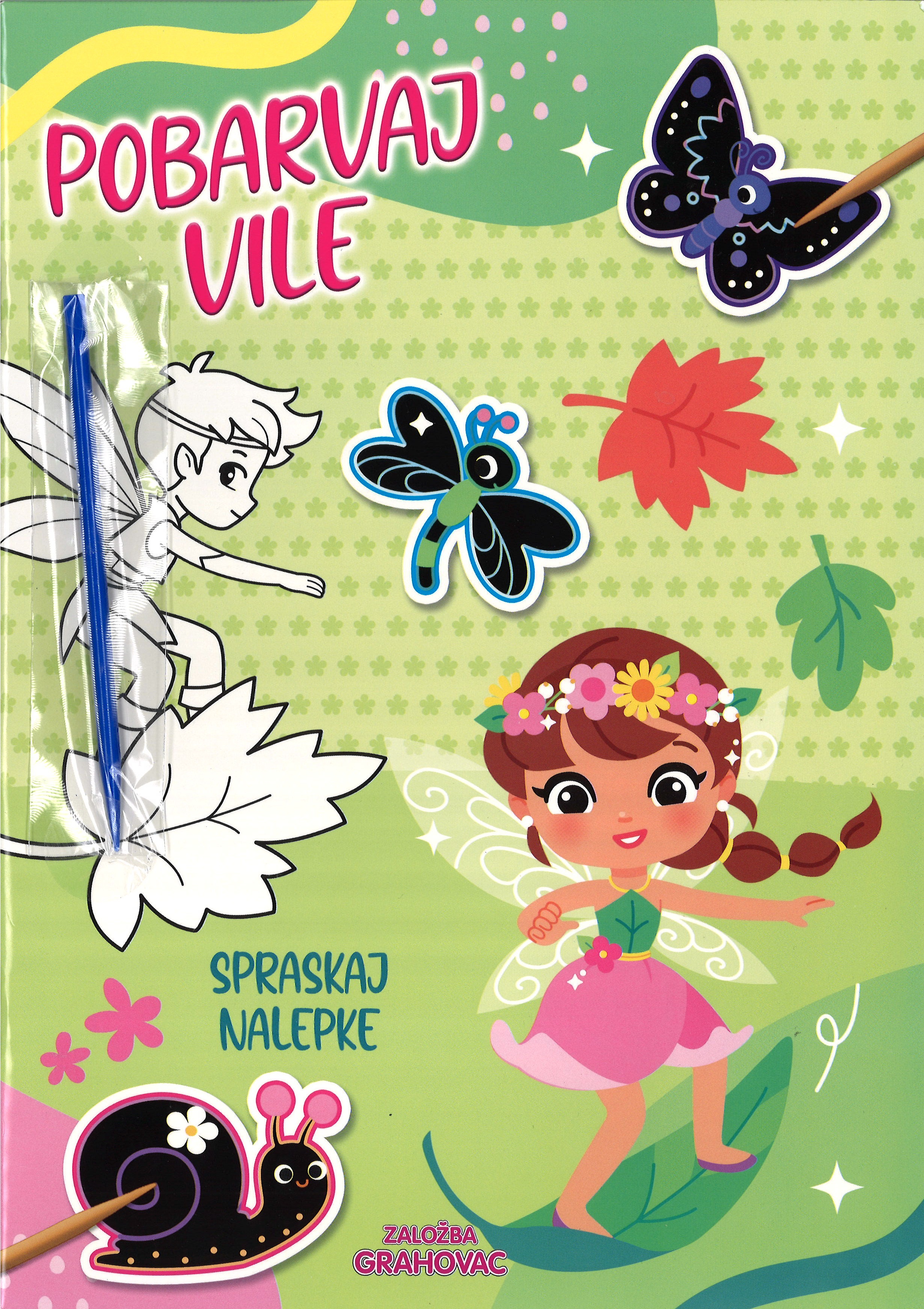 Pobarvaj vile in spraskaj nalepke