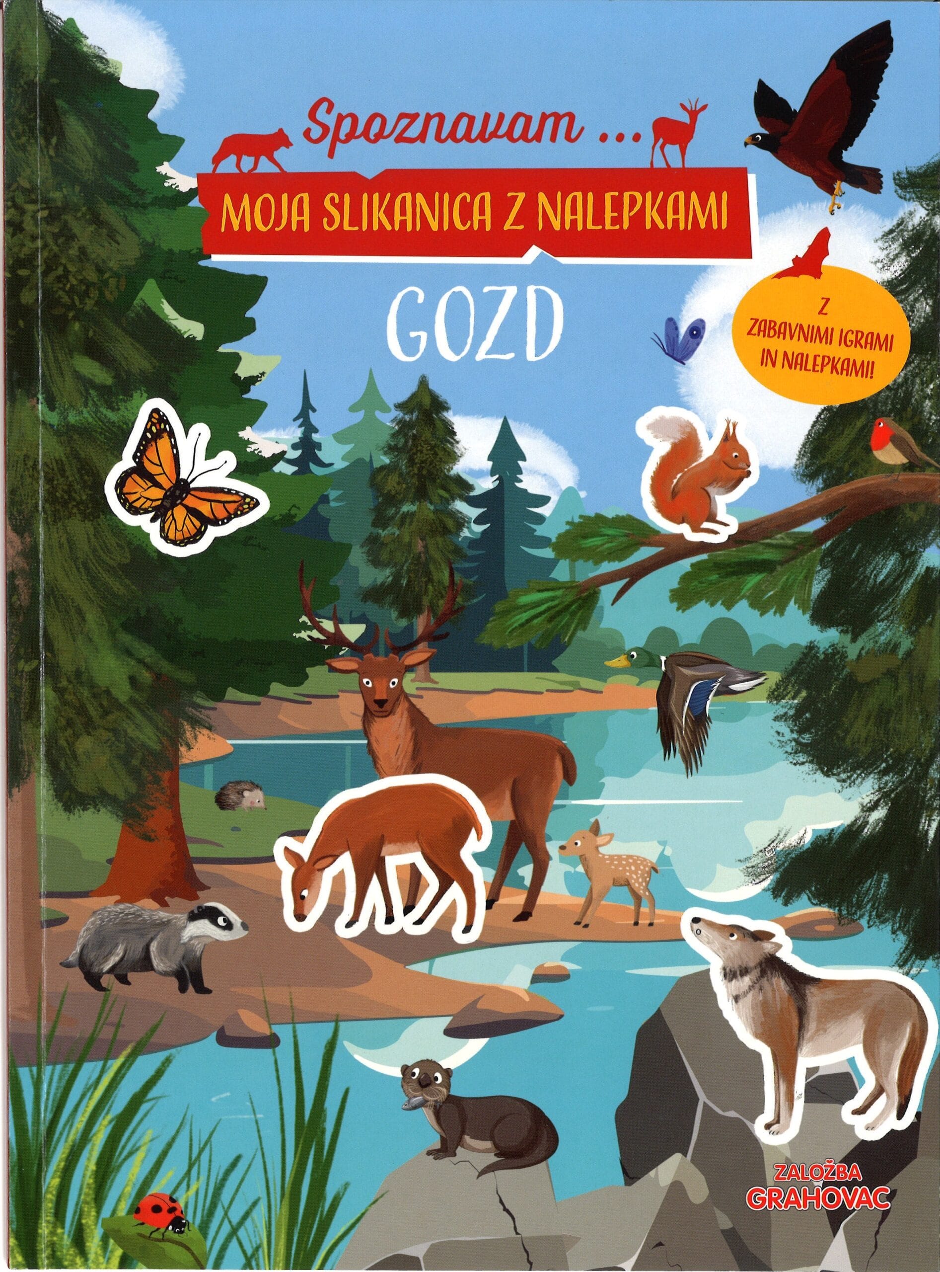Moja slikanica z nalepkami, Gozd