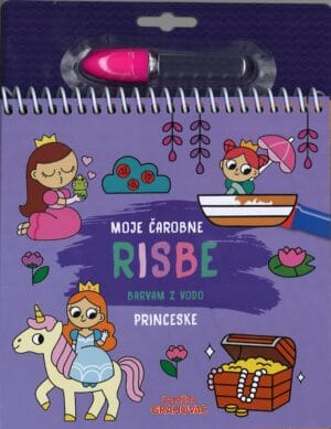 Moje čarobne risbe (barvam z vodo), Princeske