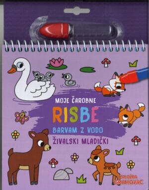 Moje čarobne risbe (barvam z vodo), Živalski mladički