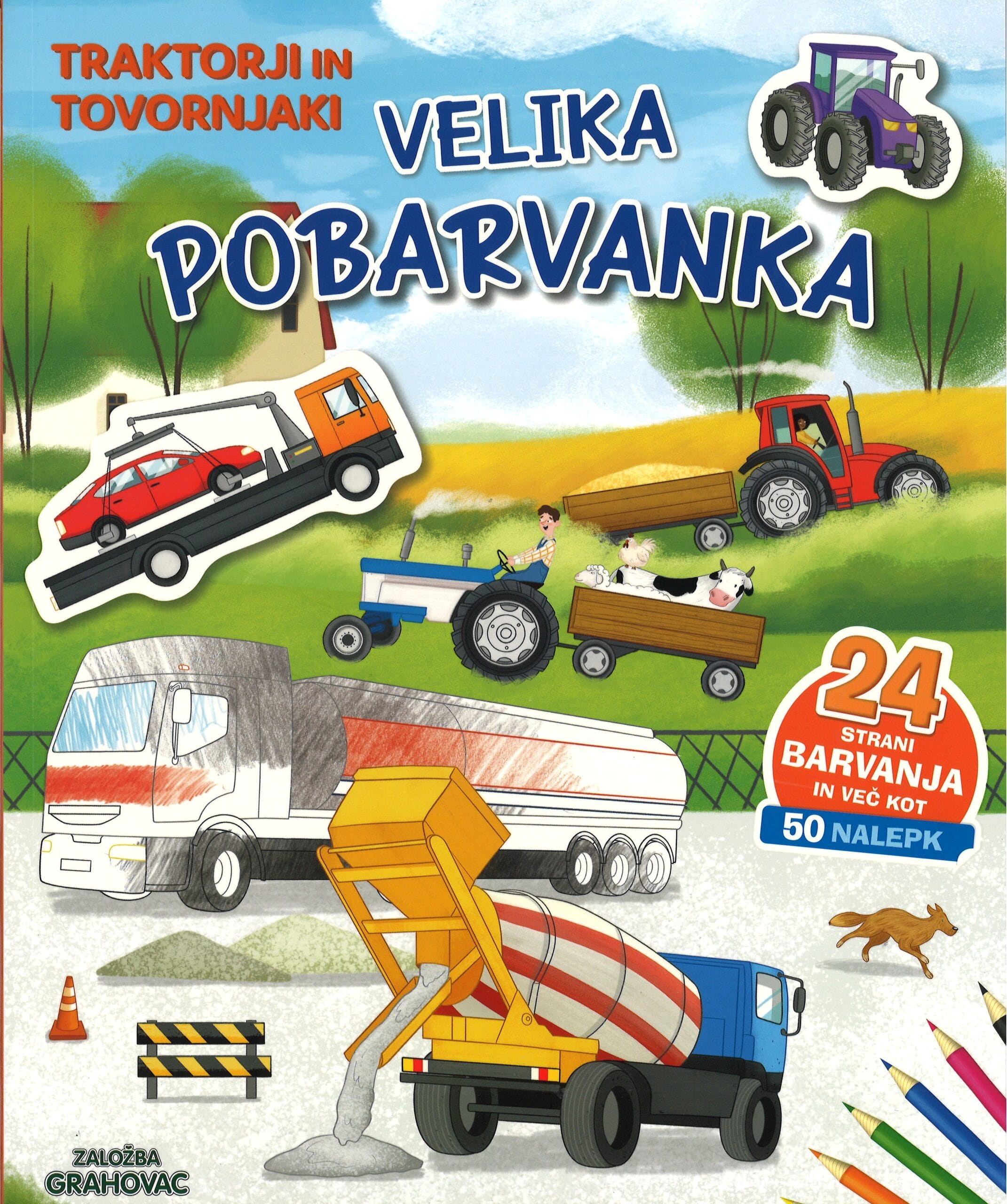 Velika pobarvanka, Traktorji in tovornjaki